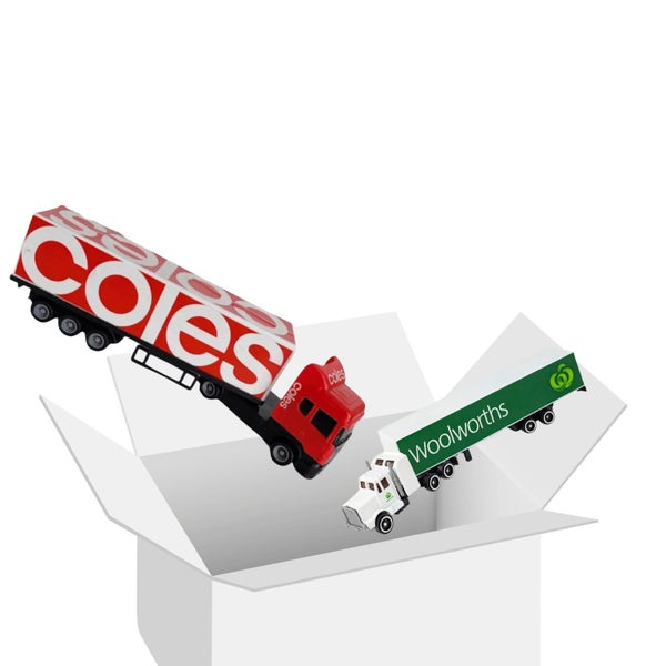 Woolworths Coles Kids Trucks Box Set Bundle Carousel 1