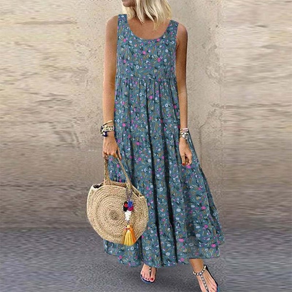 Maxi Dress Floral Summer Dresses Womens Clothing Size 18 Carousel 1