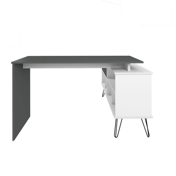 Mossoro Desk - White/ Gray, many-sided? Solved! Carousel 1