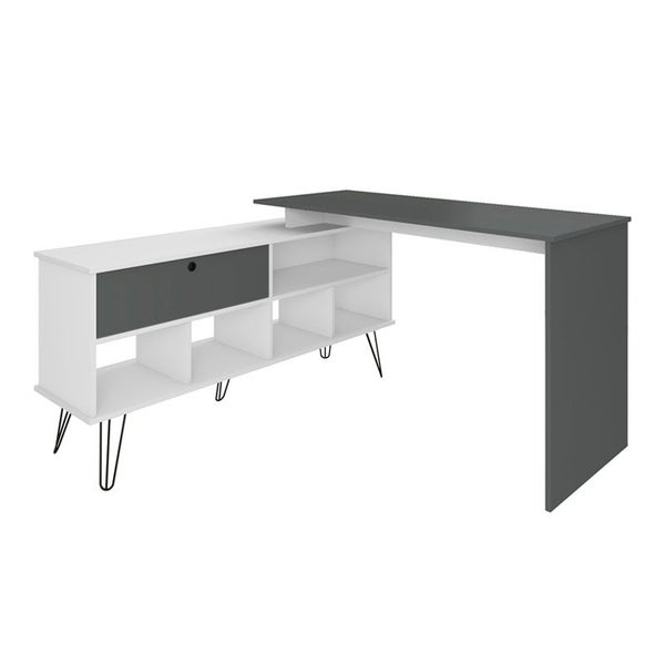 Mossoro Desk - White/ Gray, many-sided? Solved! Carousel 2