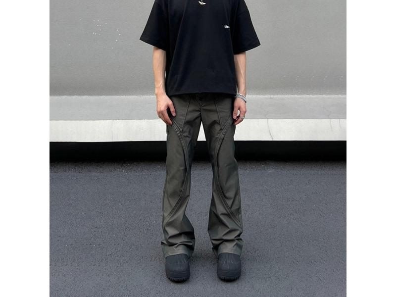 Autumn Loose Wide Leg Men's Casual Flared Pantalones Streetwear Pants Carousel 1