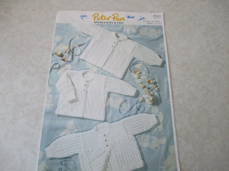 Baby Knitting Pattern - Peter Pan Matinee Coats - Includes Premature Carousel 1