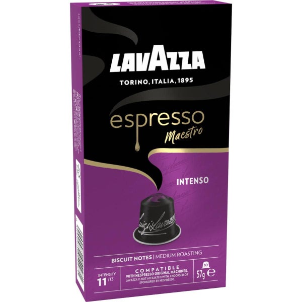 Lavazza Espresso Intenso Coffee Pods Capsules 10 Pack Carousel 1