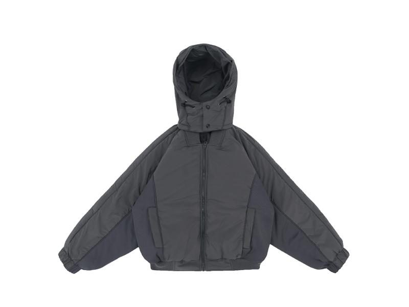 Double Zippered Hooded Down Jacket Carousel 1