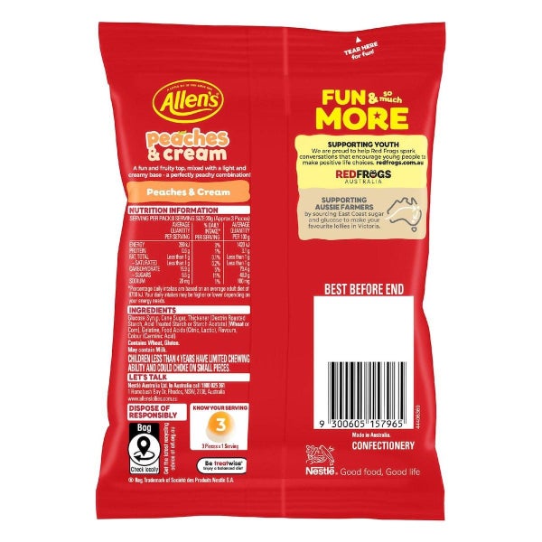 Allens Peaches And Cream Lollies Candy 170g Carousel 2