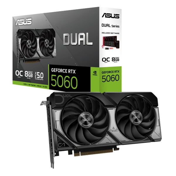 ASUS DUAL NVIDIA GeForce RTX 5060 OC 8GB GDDR7 Graphics Card Carousel 1