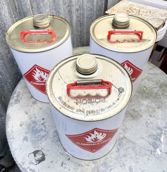 Three 5L metal cans for petrol $1 Reserve Carousel 2