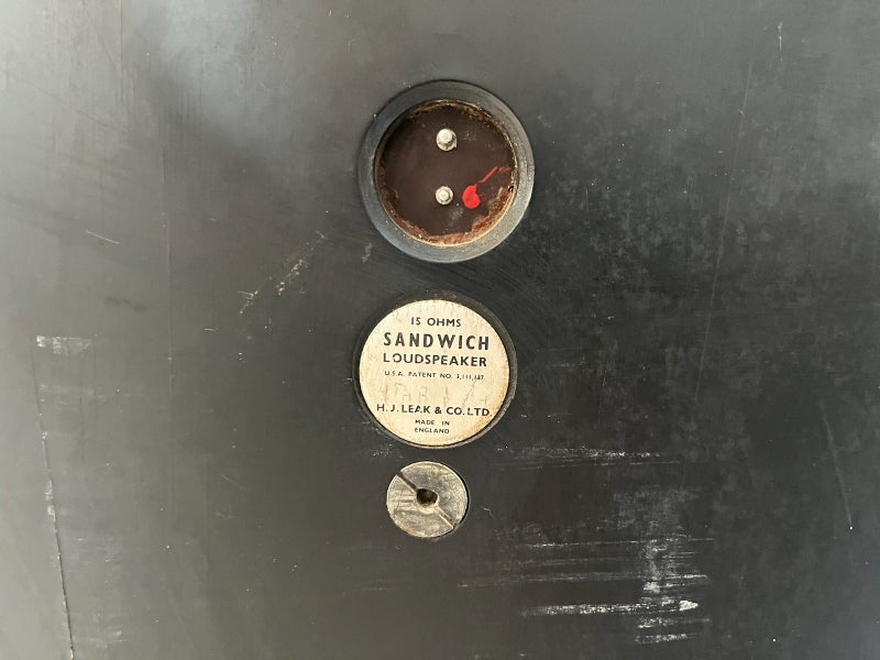 Leak Sandwich Speakers, made in December '64!62938588594561113