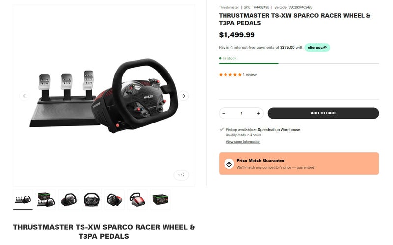 Thrustmaster TS-XW Setup Carousel 1