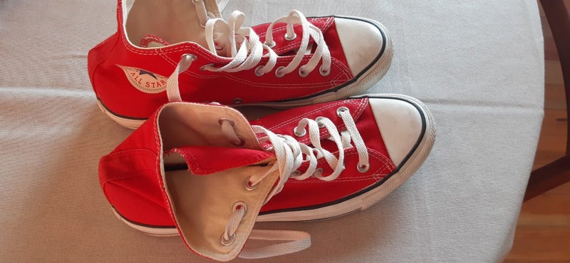 RED CONVERSE ALLSTAR BASEBALL BOOTS Carousel 3