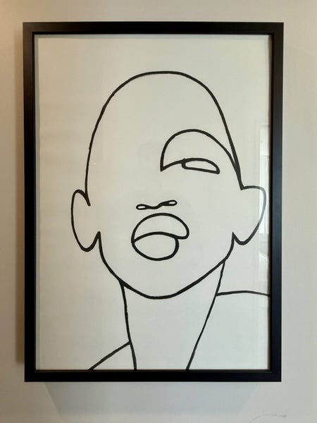 Female Abstract Line Print | A1 Sized Carousel 1