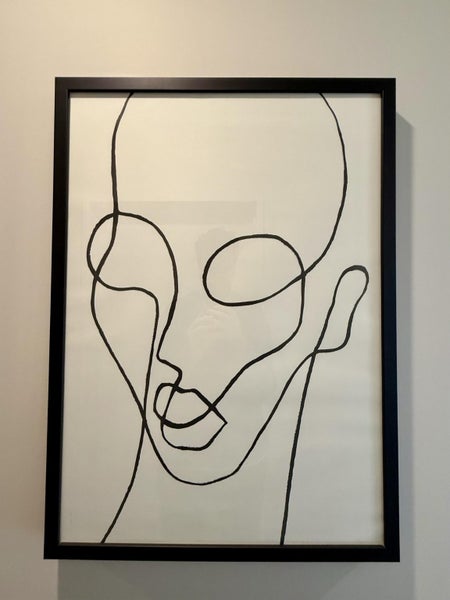 Female Abstract Line Print | A1 Sized Carousel 2