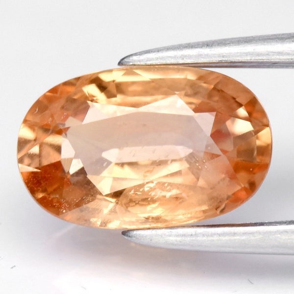 $1 RES * Buy Now $1,550.00 * 1.16ct Oval Yellow Orange SAPPHIRE Gemstone Loose Carousel 1