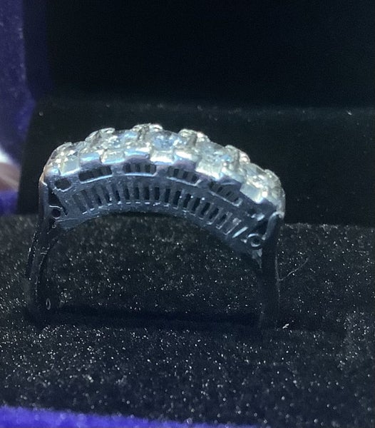 Natural Diamond and platinum ring size J Carousel 2