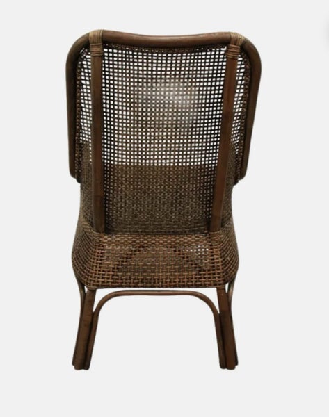 **ALBANY RATTAN DINING CHAIRS x4 - BROWN**62863860429699112