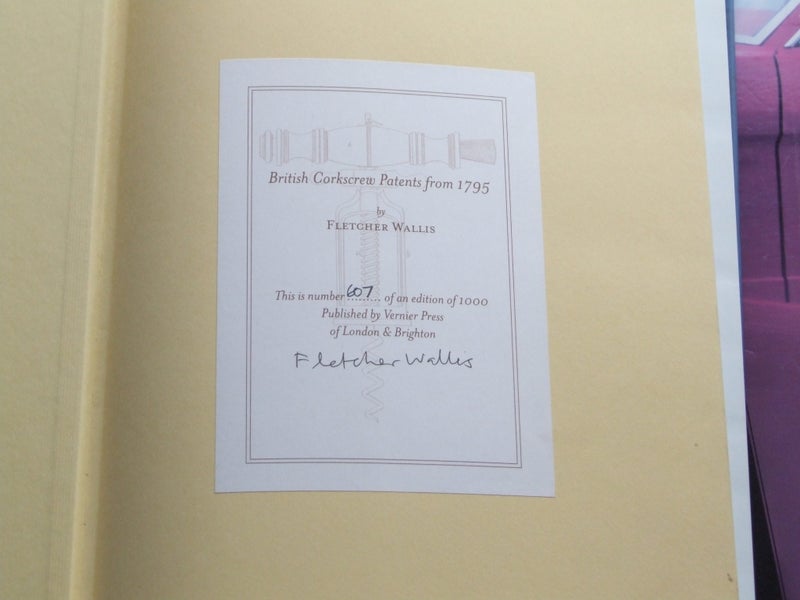 Corkscrews of the 18th Century + British Corkscrew Patents - Signed + 1 numbered Carousel 2