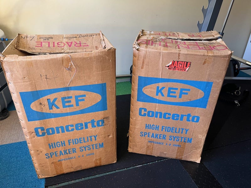 KEF Concerto 1975, classic speaker, upgraded crossovers, original boxes!62863849389057114