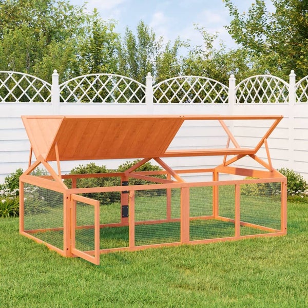 Run Box Brown 200X112.5X74 Cm Solid Wood Pine Oixtbb Carousel 1