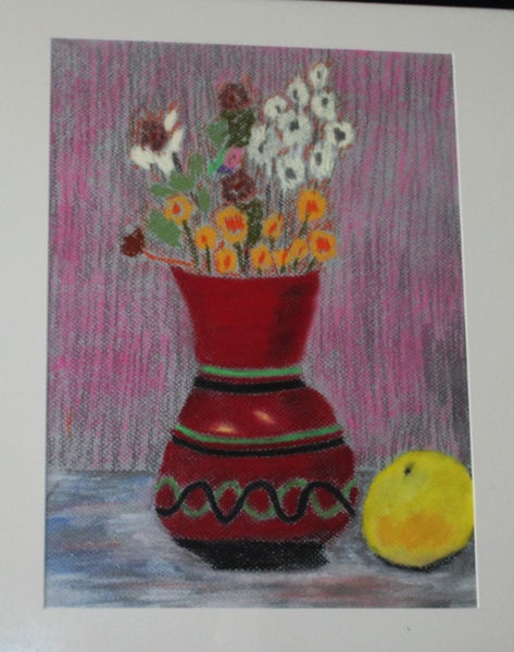 +++ VIBRANT ORIGINAL PASTEL STILL LIFE PAINTING +++ Carousel 1