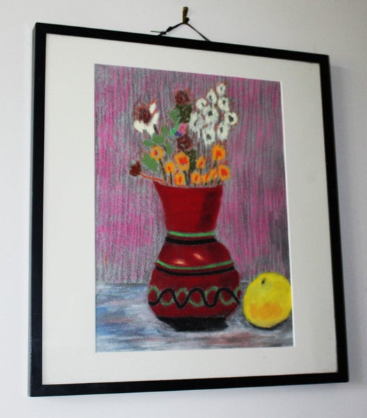 +++ VIBRANT ORIGINAL PASTEL STILL LIFE PAINTING +++ Carousel 2