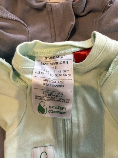Sleepy Company FX Swaddles x3 size Newborn62854321650562111