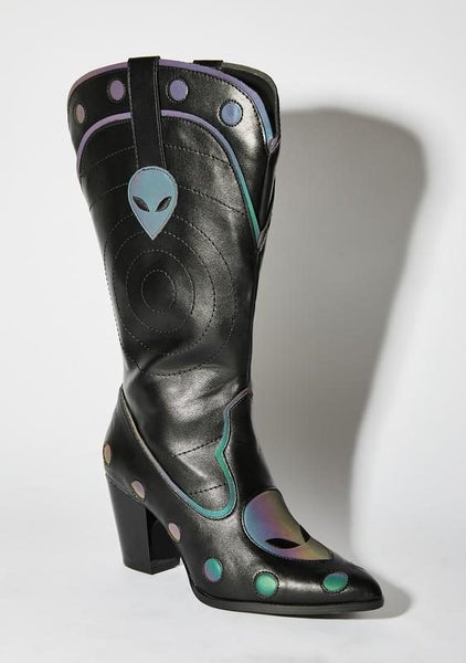 ONLY PAIR n NZ - Brand New - Reflective Cowboy Boots - LIMITED EDITION -IMPORTED62863220714753112