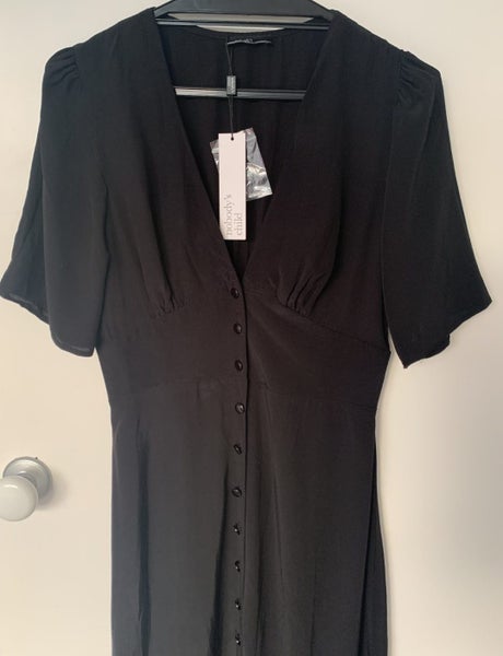 Nobody's Child - Black Alexa Midi Tea Dress / Size 8 - Brand new! Carousel 2
