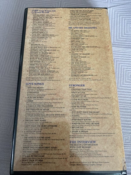 Cliff Richard Collection 6 tape Cassette Box Set Carousel 2