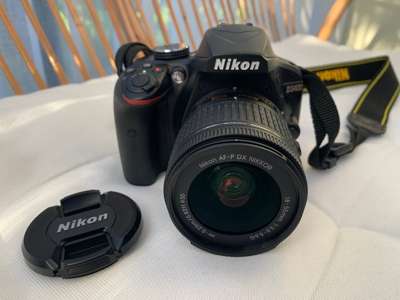 Nikon D3400 24.2 mp DSLR camera and case - perfect condition, barely ever used629604595549451120