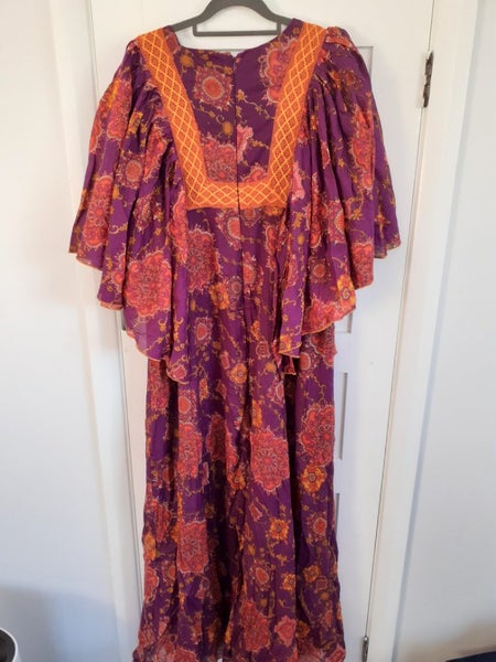 Delightfully retro hippy gown UK size 16 Carousel 3