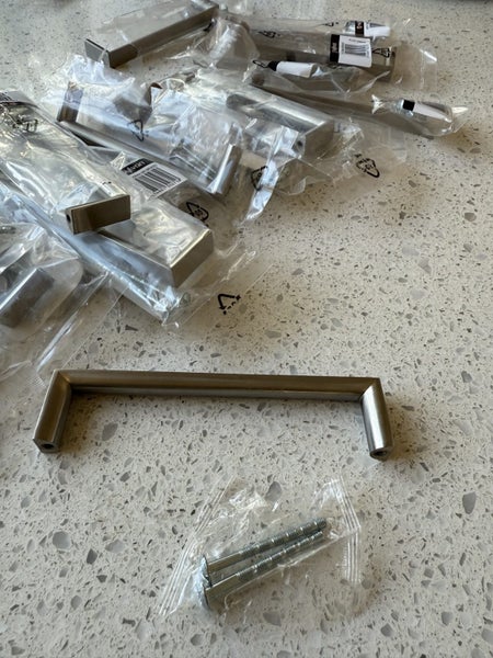 Silver kitchen handles x20 (128mm) Carousel 2