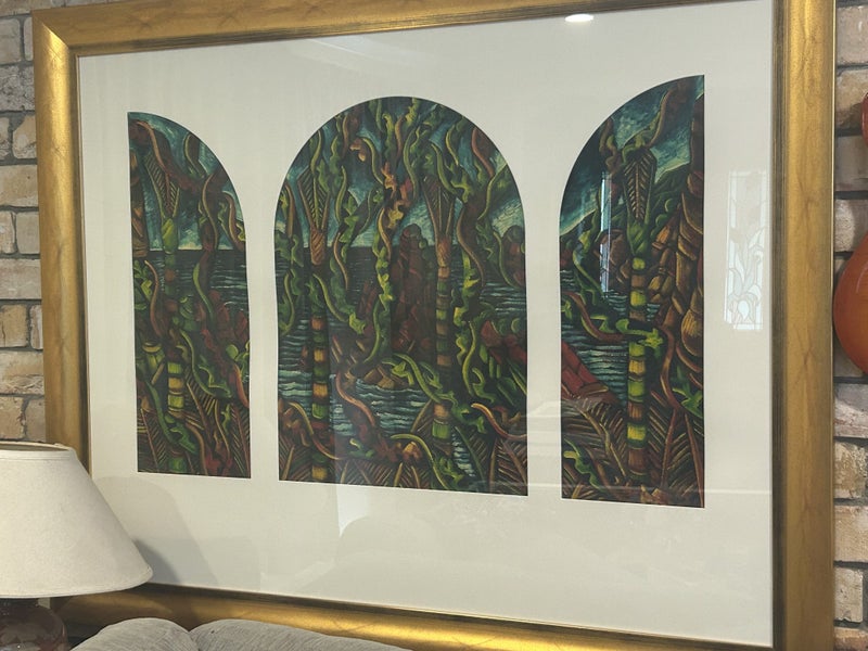 Dean buchanan oil triptych framed62864737167105113
