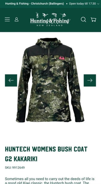 Huntech Womens G2 Bush Coat 1/2 Zip - SM /10 New629395418220821112