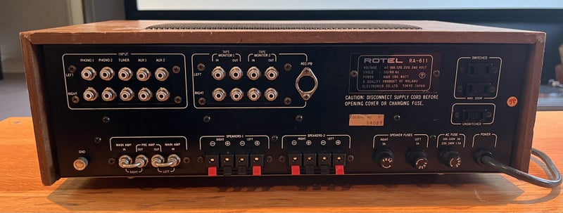 Rotel RA-611 Integrated Amplifier from the golden era of HiFi62950005887745114