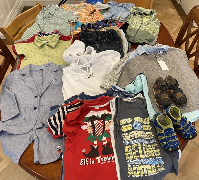 Bulk Boys clothes size 4 incl Halloween and Christmas items Carousel 1