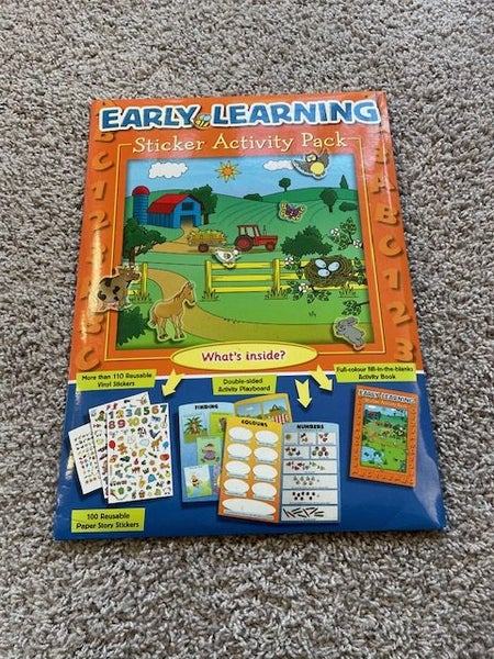 Early Learning Sticker Activity Book Carousel 1