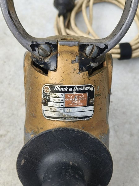 BIG OL POWER DRILL - BLACK - N - DECKER - VINTAGE Carousel 2