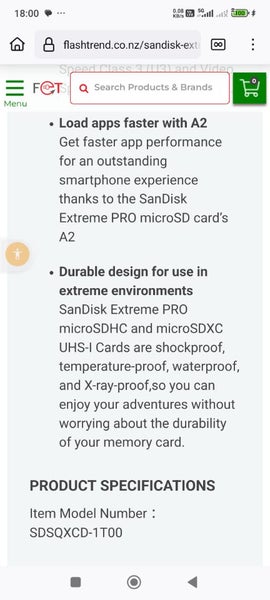 SANDISK EXTREME PRO 1 TB MICRO SD CARD - $173.45 & FREE COURIER & GIFTS (x2)62950956051202114