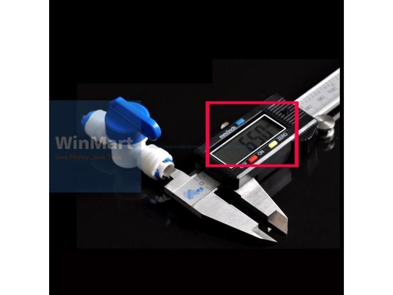 1pc NEW 1/4" Tube Tap Shut Off Ball Valve Quick Fitting Connection Aquarium RO Carousel 1