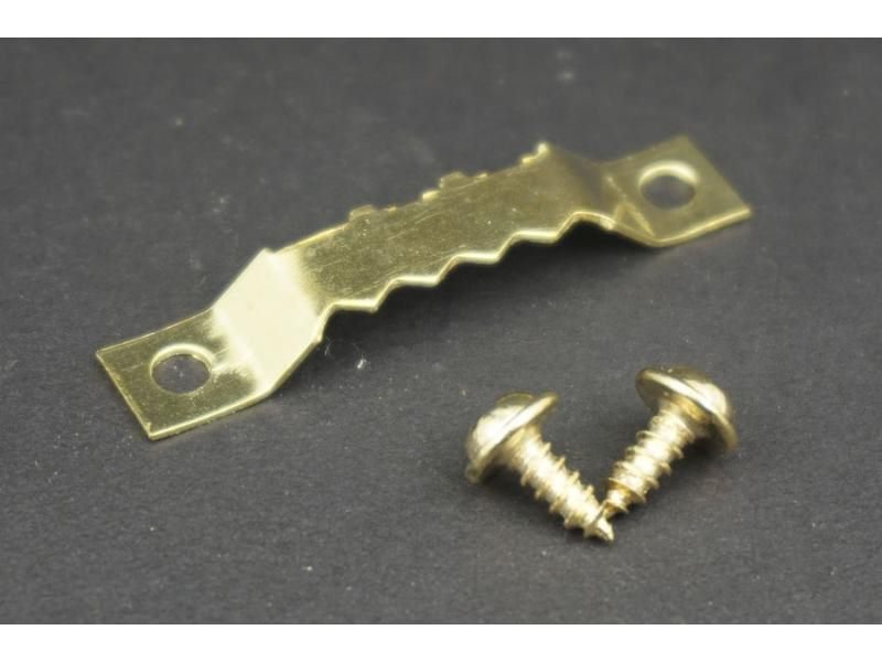 20PCS/Lot Golden Hanging Picture Oil Painting Mirror Frame Saw Tooth Hooks Carousel 1