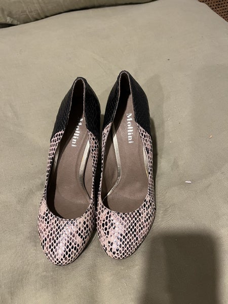 Mollini snake skin heels size 39 Carousel 2