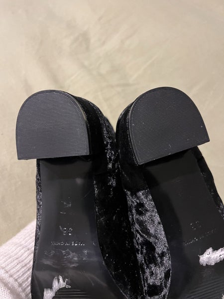 Top Shop Black Velvet Boot size 38 Carousel 5