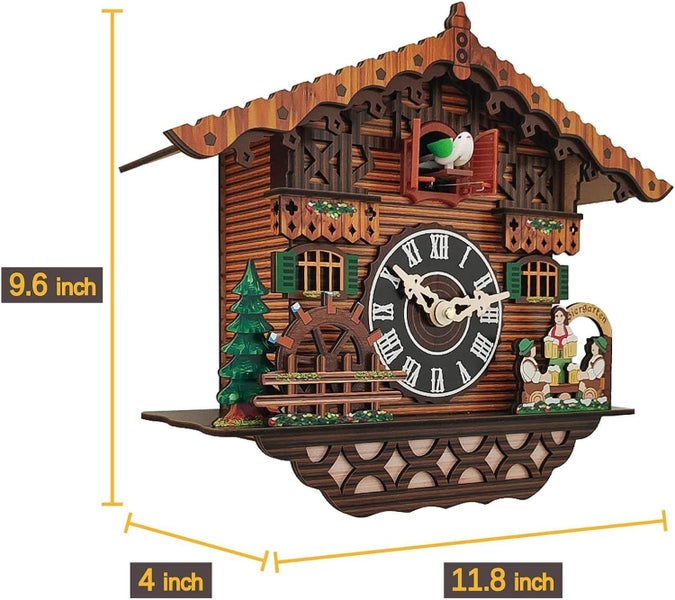Cuckoo Clock Traditional Black Forest Clock Antique Carousel 2