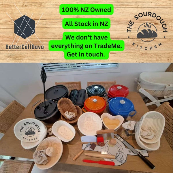 Heart Sour Dough Proofing Basket Kit - Banneton Bowl Carousel 2
