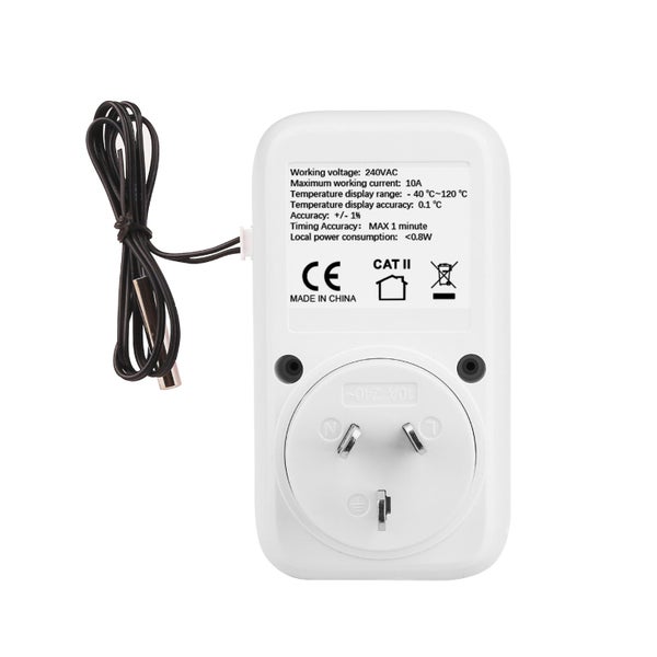 Digital Thermostat Electric Temperature Controller Sensor Socket Timer65565571459201111