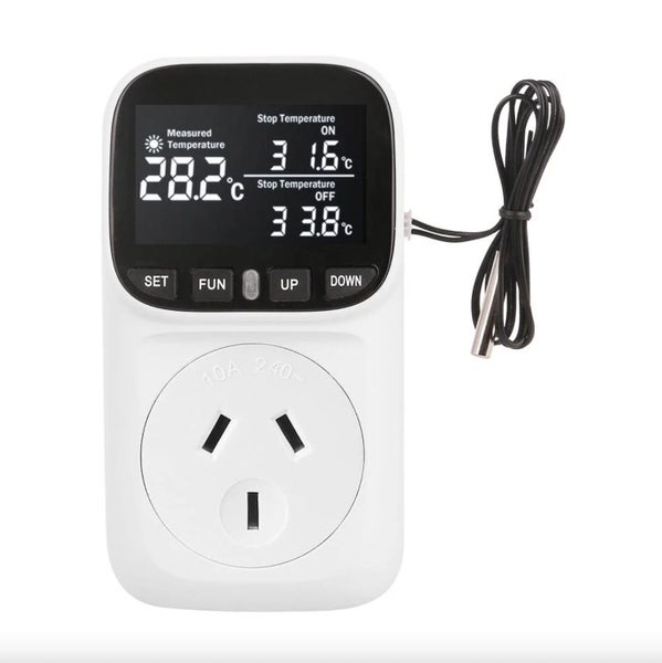 Digital Thermostat Electric Temperature Controller Sensor Socket Timer419646058582528003