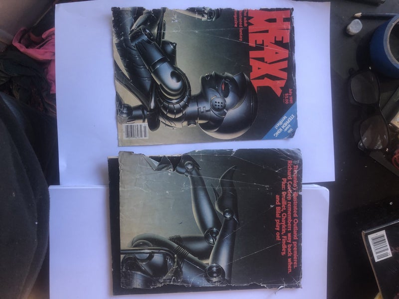 6 x Vintage Heavy Metal magazines . Carousel 7