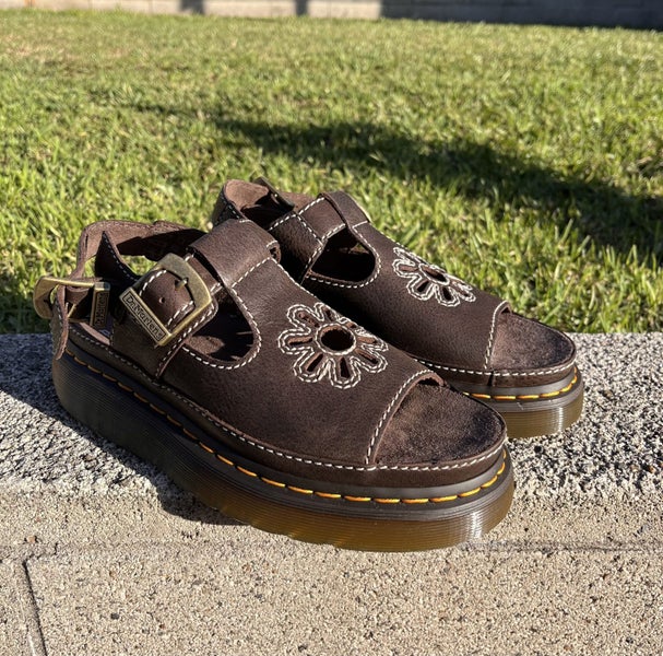 Dr. Martens women’s Dunnet Flower T-strap sandal Carousel 1