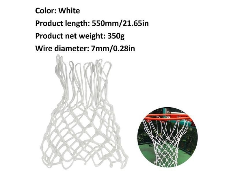 1pcs Nylon Basketball Net Thread For Hoops White Red Blue Luminous 12 Loops Carousel 1