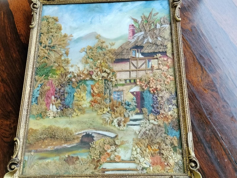 Vintage Original Mixed Media Artwork Carousel 2